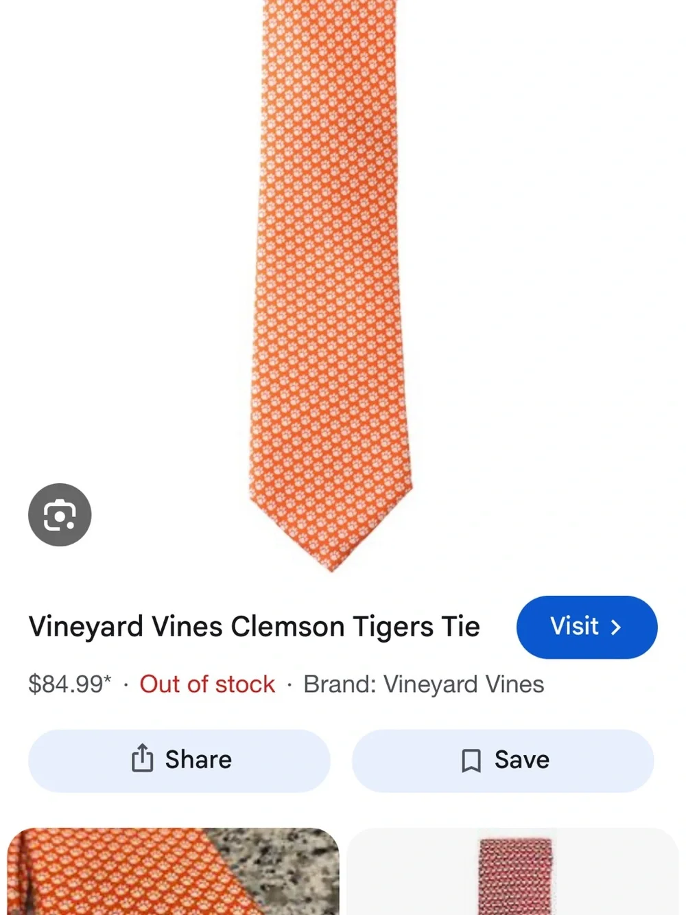 Vineyard Vines Paw-print Silk Tie